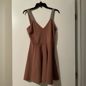 mauve cocktail dress